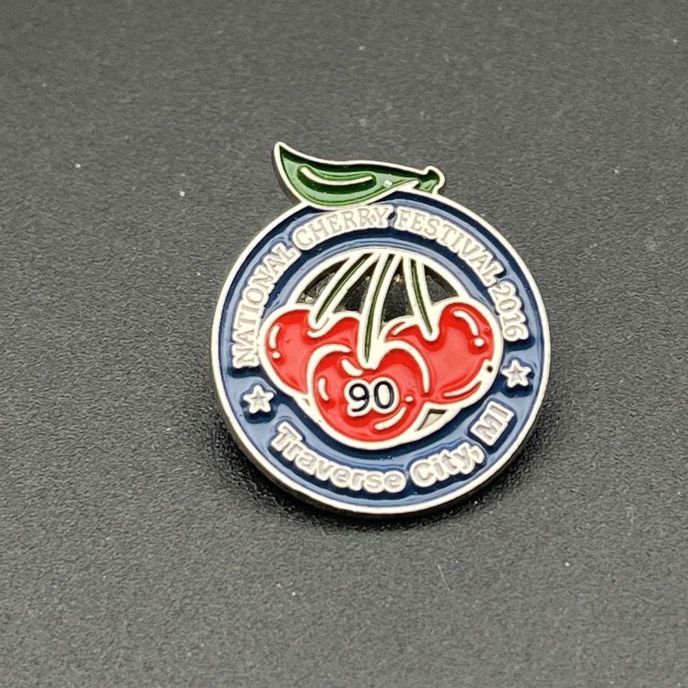 2016 National Cherry Festival Traverse City Michigan Lapel Hat Pin